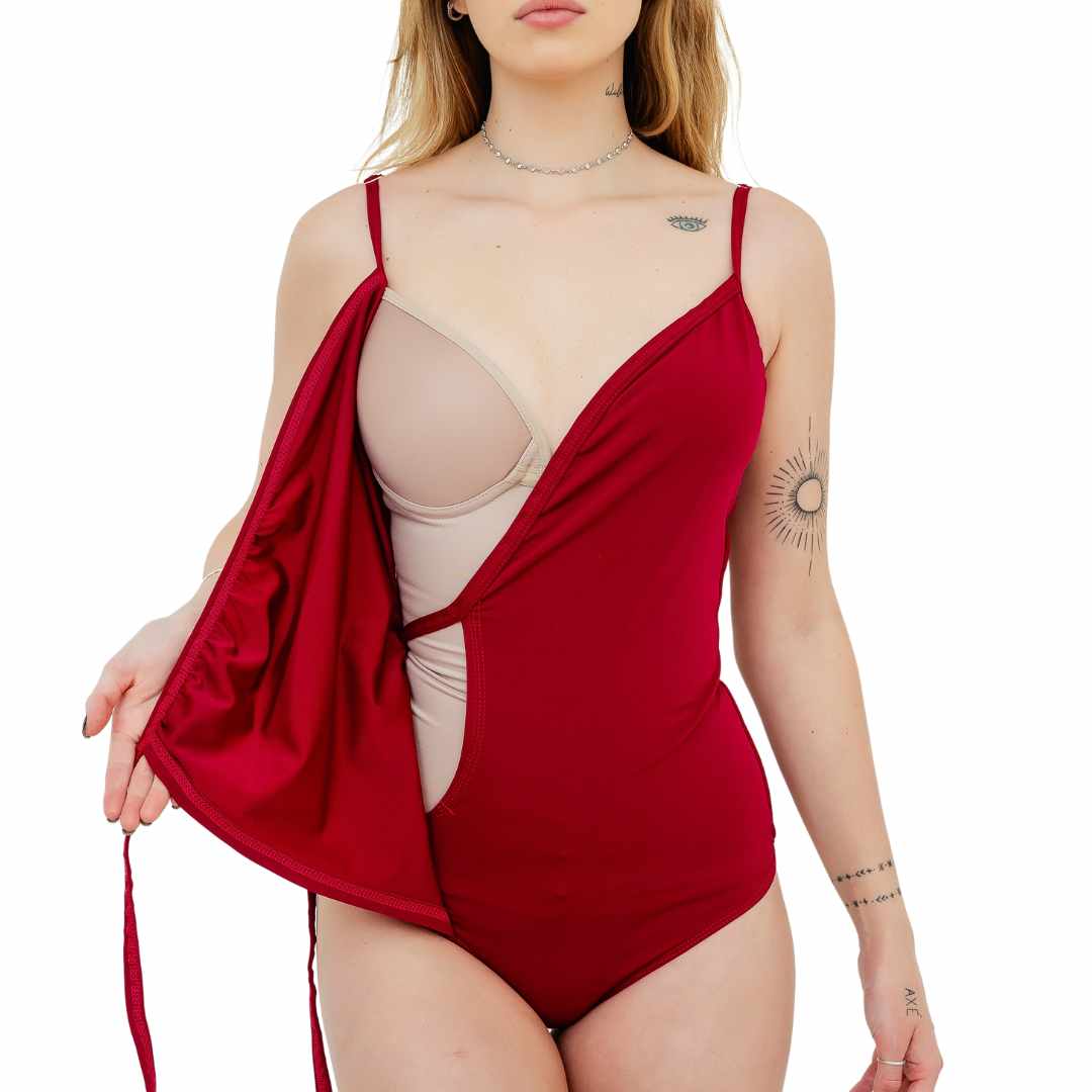 Maiô Modelador Transpassado com Bojo