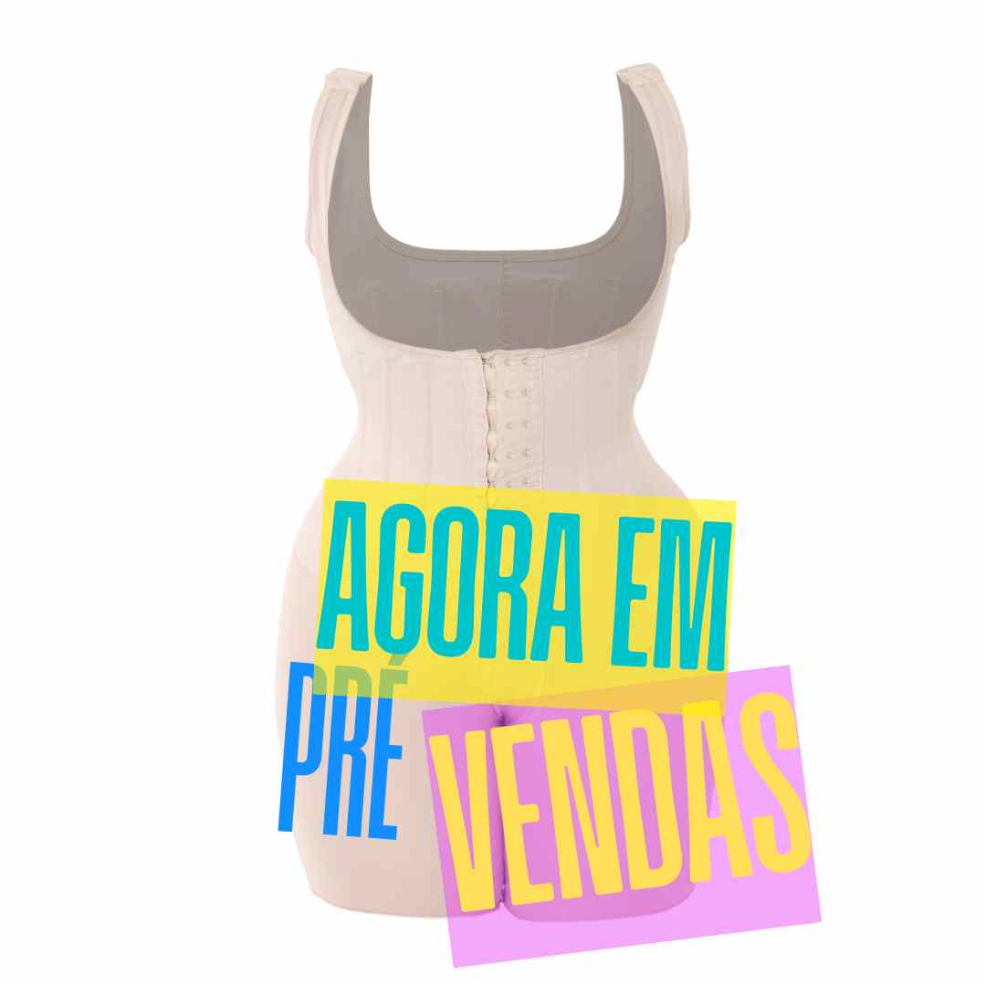 Body com  14 Barbatanas de Aço e shorts