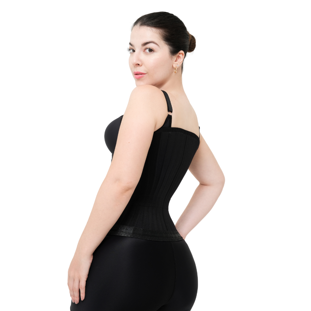 Cinta Corset Sereia Com Ganchos e Zíper